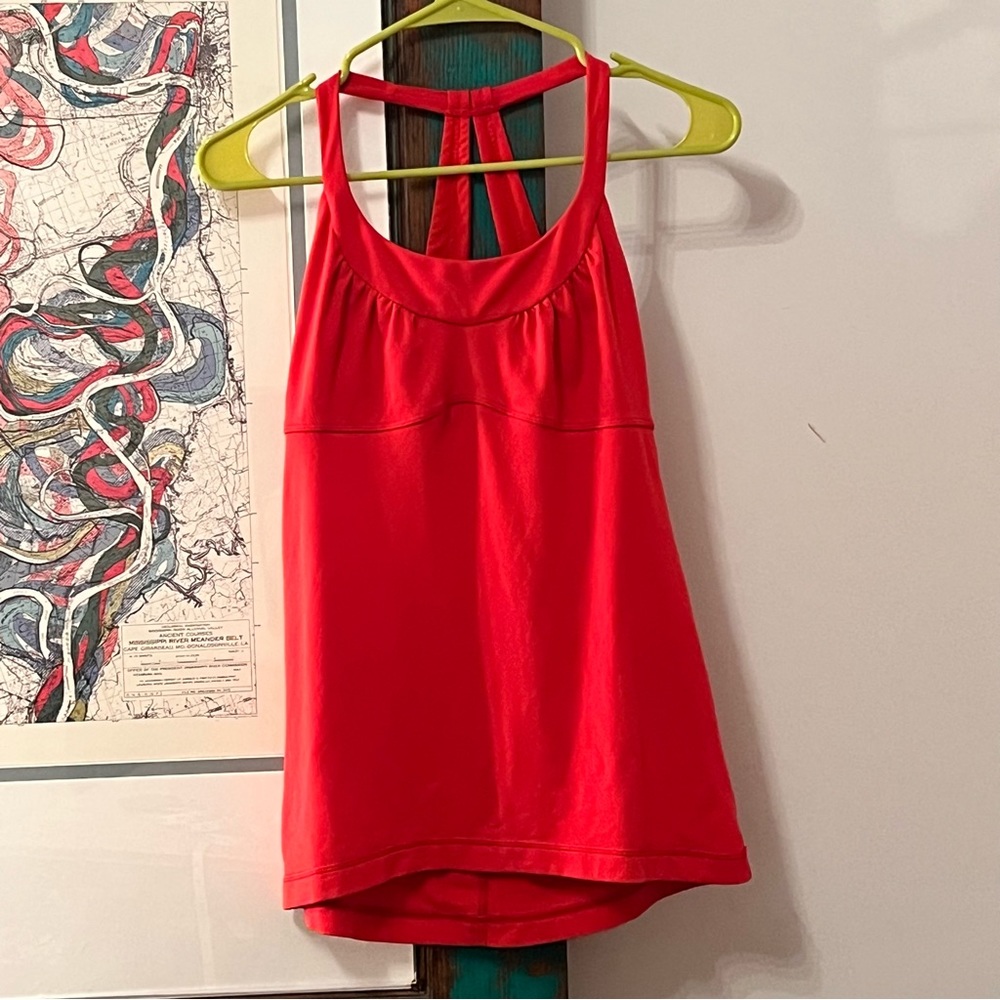 Lululemon Athletica Love Red Scoop Me Up Tank II Size 6